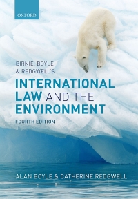 Cover image: Birnie, Boyle, and Redgwell's International Law and the Environment 4th edition 9780192521392