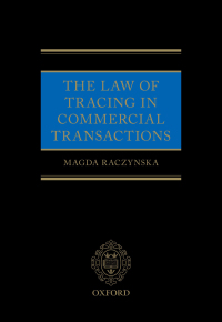 Cover image: The Law of Tracing in Commercial Transactions 9780198796138