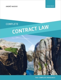 Cover image: Complete Contract Law 9780198749868