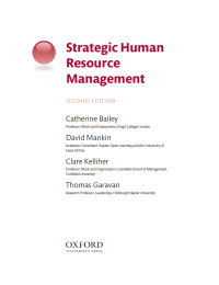 صورة الغلاف: Strategic Human Resource Management 2nd edition 9780198705406