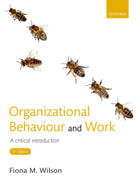 Cover image: Organizational Behaviour and Work 5th edition 9780198777137