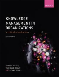 Omslagafbeelding: Knowledge Management in Organizations 4th edition 9780198724018