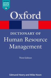 Omslagafbeelding: A Dictionary of Human Resource Management 3rd edition