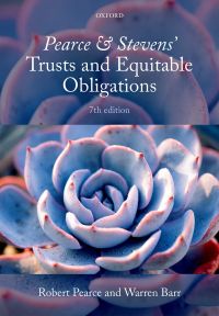 Cover image: Pearce & Stevens' Trusts and Equitable Obligations 7th edition 9780192525413