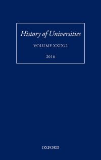 Imagen de portada: History of Universities 1st edition 9780198803621