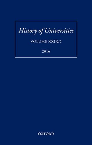 Imagen de portada: History of Universities 1st edition 9780198803621