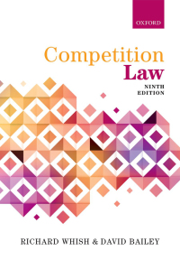 Cover image: Competition Law 9th edition 9780198779063