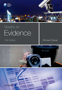 Cover image: Murphy on Evidence 15th edition 9780198788737