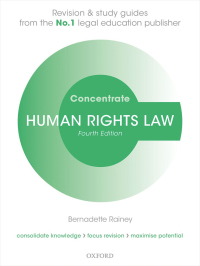 Cover image: Human Rights Law Concentrate 4th edition 9780192525857