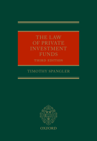 Cover image: The Law of Private Investment Funds 3rd edition 9780198807247