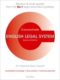 Cover image: English Legal System Concentrate 2nd edition 9780199587773