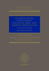 Imagen de portada: International Investment, Political Risk, and Dispute Resolution 2nd edition 9780192535559