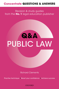 Cover image: Concentrate Questions and Answers Public Law 1st edition 9780198745259