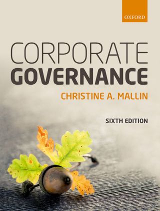 Cover image: Corporate Governance 6th edition 9780192538734
