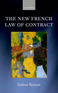 Cover image: The New French Law of Contract 9780198810872