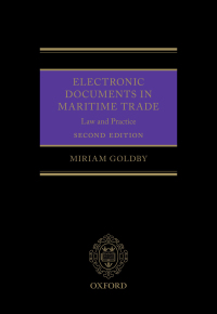 Cover image: Electronic Documents in Maritime Trade 2nd edition 9780198811978