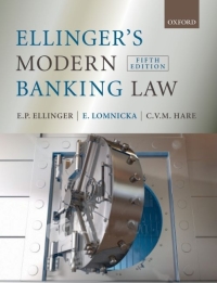 Imagen de portada: Ellinger's Modern Banking Law 5th edition 9780199232093