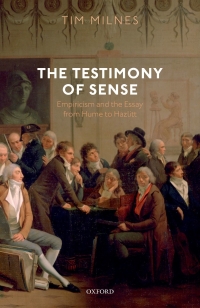 Cover image: The Testimony of Sense 1st edition 9780198812739