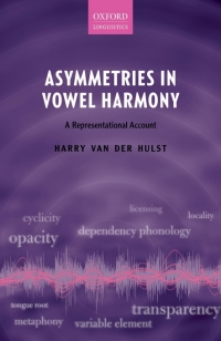 Cover image: Asymmetries in Vowel Harmony 9780198813576