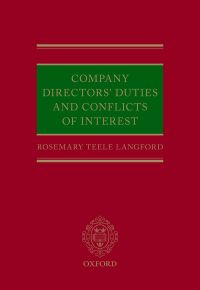 Imagen de portada: Company Directors' Duties and Conflicts of Interest 9780198813668