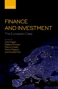 Cover image: Finance and Investment: The European Case 1st edition 9780198815815