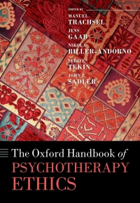 Cover image: Oxford Handbook of Psychotherapy Ethics 9780192549488