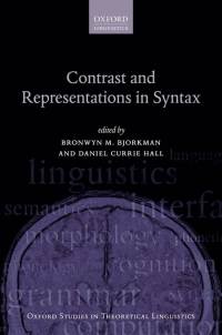 Imagen de portada: Contrast and Representations in Syntax 1st edition 9780198817925