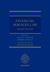 Cover image: Financial Services Law 4th edition 9780198793809