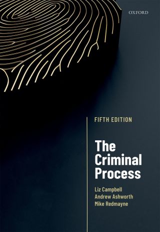 Imagen de portada: The Criminal Process 5th edition 9780192550651