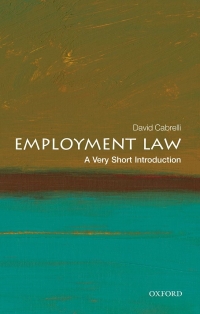 Cover image: Employment Law: A Very Short Introduction 9780192551290