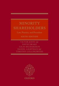 Cover image: Minority Shareholders 6th edition 9780198820383