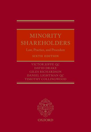 Cover image: Minority Shareholders 6th edition 9780192552358