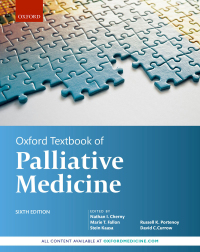 Cover image: Oxford Textbook of Palliative Medicine 6th edition 9780198821328