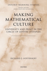 Cover image: Making Mathematical Culture 9780198823520