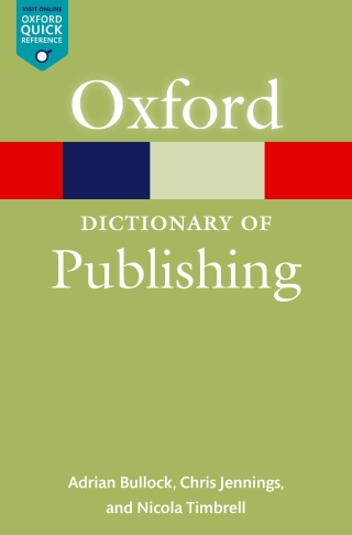 Cover image: A Dictionary of Publishing 1st edition
