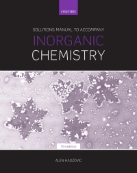 Cover image: Solutions Manual to Accompany Inorganic Chemistry 7th edition 9780198814689