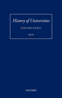 Cover image: History of Universities 1st edition 9780198827344