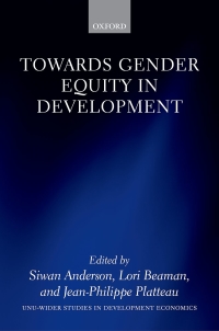 Cover image: Towards Gender Equity in Development 1st edition 9780198829591