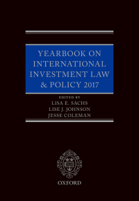 表紙画像: Yearbook on International Investment Law & Policy 2017 1st edition 9780198830382