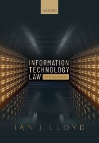 Imagen de portada: Information Technology Law 9th edition 9780198830559