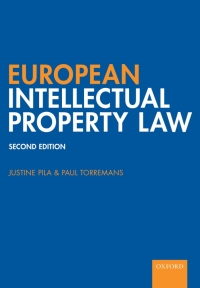 Imagen de portada: European Intellectual Property Law 2nd edition 9780198831280