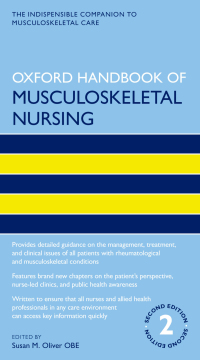 Cover image: Oxford Handbook of Musculoskeletal Nursing 2nd edition 9780198831426