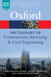 Imagen de portada: A Dictionary of Construction, Surveying, and Civil Engineering 2nd edition 9780198832485