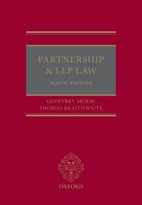 Cover image: Partnership and LLP Law 9th edition 9780198832799