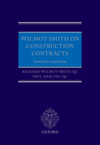 Imagen de portada: Wilmot-Smith on Construction Contracts 4th edition 9780198832805