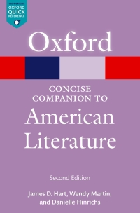 Cover image: The Concise Oxford Companion to American Literature 2nd edition