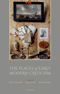 Imagen de portada: The Places of Early Modern Criticism 9780192571731