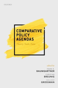 Cover image: Comparative Policy Agendas 1st edition 9780198835332