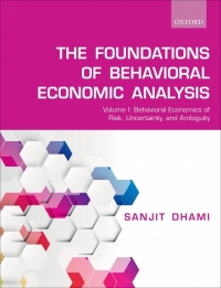 Cover image: The Foundations of Behavioral Economic Analysis 9780198835608