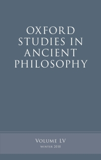 Cover image: Oxford Studies in Ancient Philosophy, Volume 55 1st edition 9780198836339